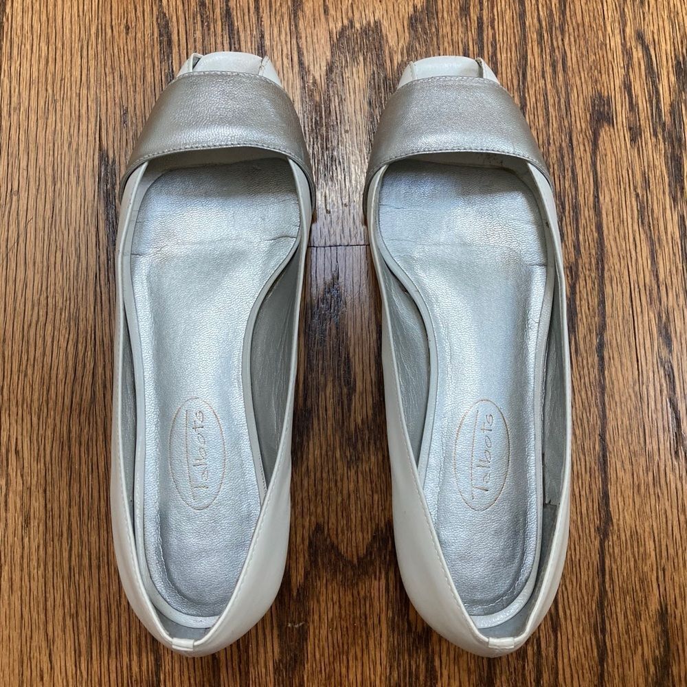 Silver and White Talbots Flats